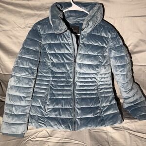 London Fog‎ Puffer Jacket Soft Blue Lightweight Womans Size S